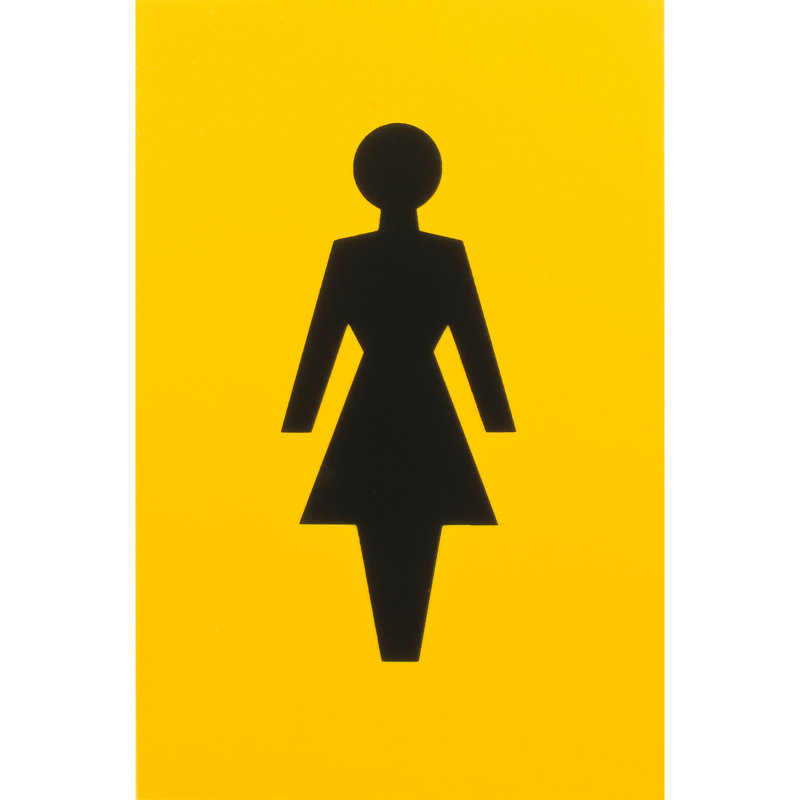 Amaryia Female Sign 100Mm X 150Mm, Golden Yellow