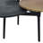 Geoff Trilogy 3 Tier Coffee Table, Handcrafted In Black, Antiqued Brass And Silver Finish, 37-Inch