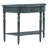 Rustic Half Moon Console Table with Drawer and Shelf-780461151