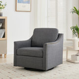 Upholstered Swivel Armchair