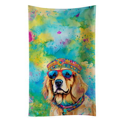 Serviette de cuisine Golden Retriever Hippie Dawg