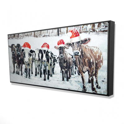 " Curious Christmas Cows "