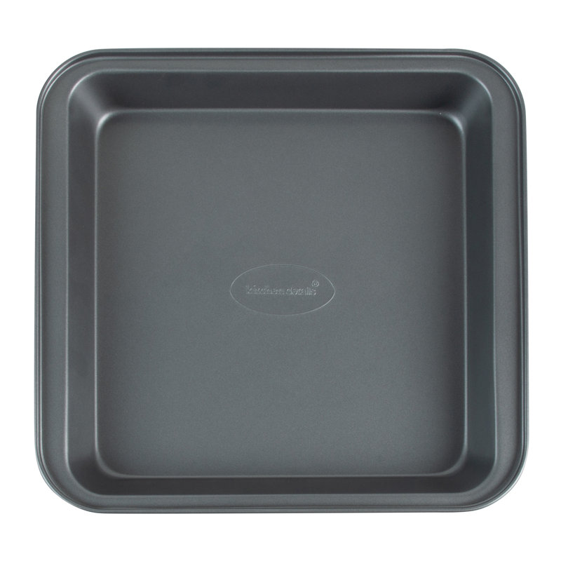 Grey Nonstick Carbon Steel Square Baking Sheet, 10.6" x 10"