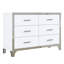 Commode élégante avec poignée en métal-460392682