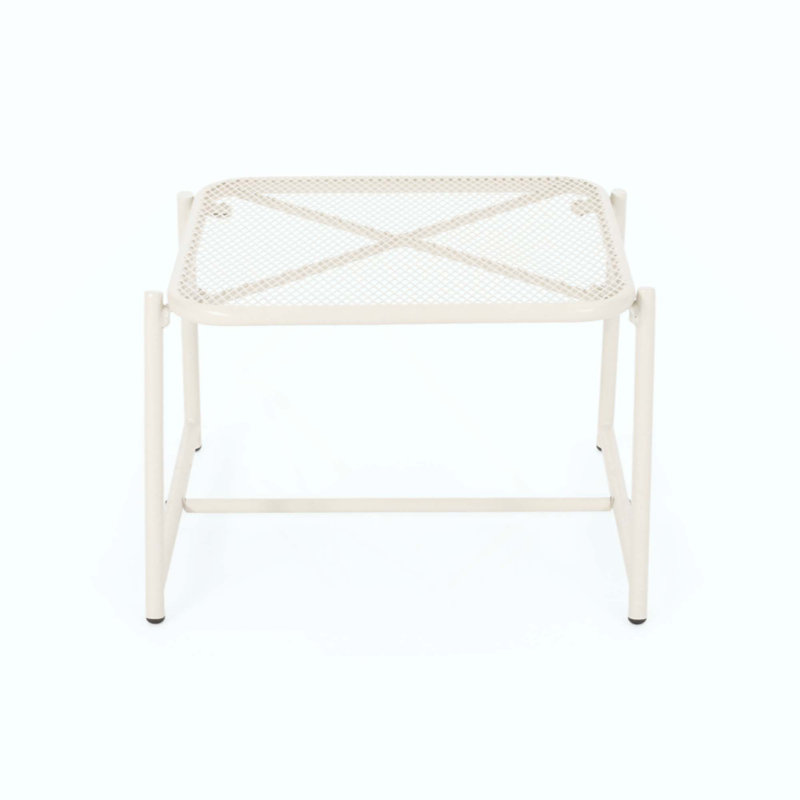 Stylish High Side Table With Mesh Top, Perfect For Modern Outdoor Spaces And Ultimate Comfort