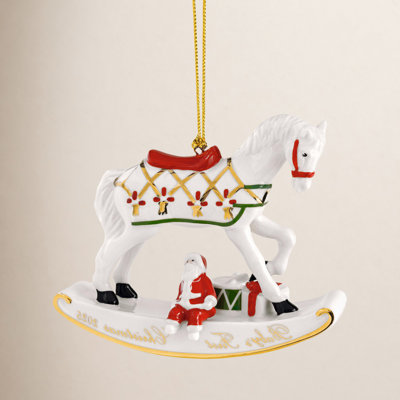 4" Porcelain Holiday Ornament