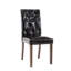 Chaise d'appoint rembourrée et capitonnée-309215297