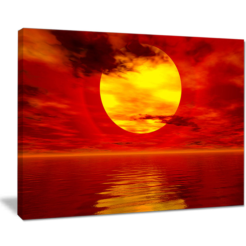 «Golden Sun Sink» - reproduction, H 20 po x l 20 po x P 1 po, Toile tendue