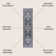 Sarok Boho Medallion Machine-Washable Navy/Light Gray Rug