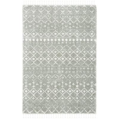 Akiesha Fringe Shag Performance Southwestern Rug