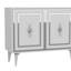 Buffet 4 portes avec détails rectangulaires dorés / argentés-761497055