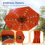 Parasol de marché 9 pi avec lumières DEL, cadre de table résistant aux intempéries-1797637818