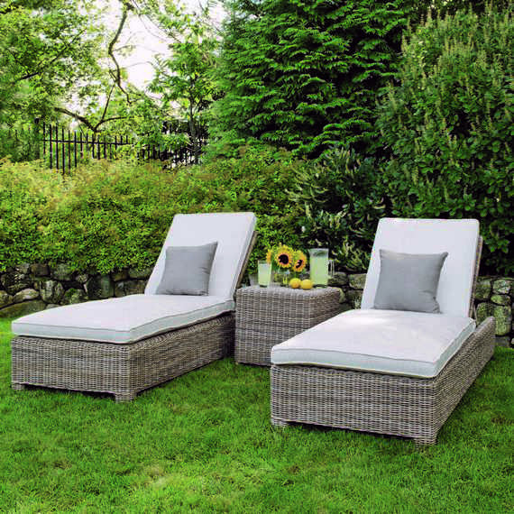 Sag Harbor Outdoor Ottoman, Ash, Sag Harbor Driftwood