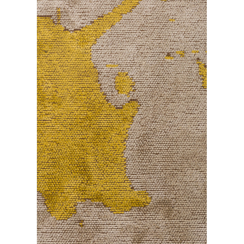 Amaliyah Abstract Hand Loom Indoor / Outdoor Area Rug, Rectangle 5'3" x 7'6"