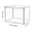 Large Clear Stackable Storage Bin with Door, Dustproof Display Case for Collectibles and Memorabilia, 1 Pack (Clear)