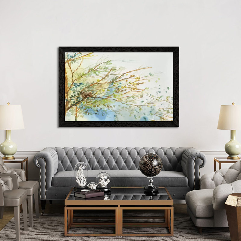 Windblown by Allison Pearce - Painting on Canvas, 66.04 cm H x 45.72 cm W x 1.91 cm D, Black Framed