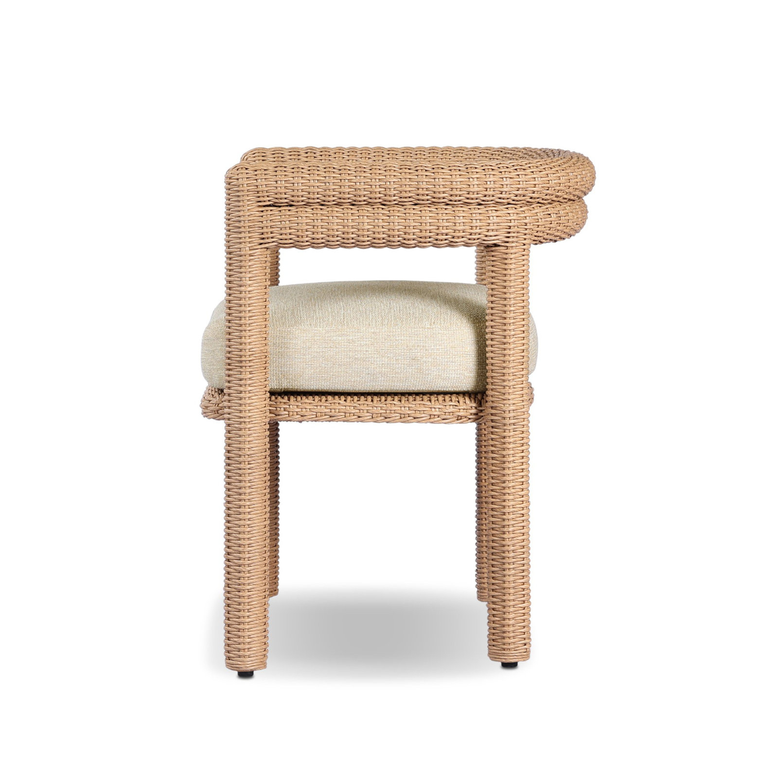 Lulu Premium All-Weather Wicker Outdoor Dining Armchair with Cushion