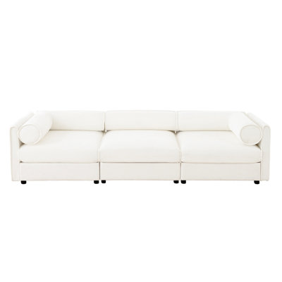 Chenille blanche 3 avec tissu ergonomique cylindrique et compartiment de rangement dissimulé pour le style