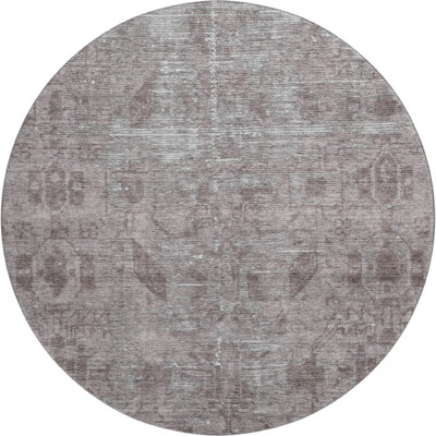 Premium Machine Washable Larock AMF1228 Global Rug