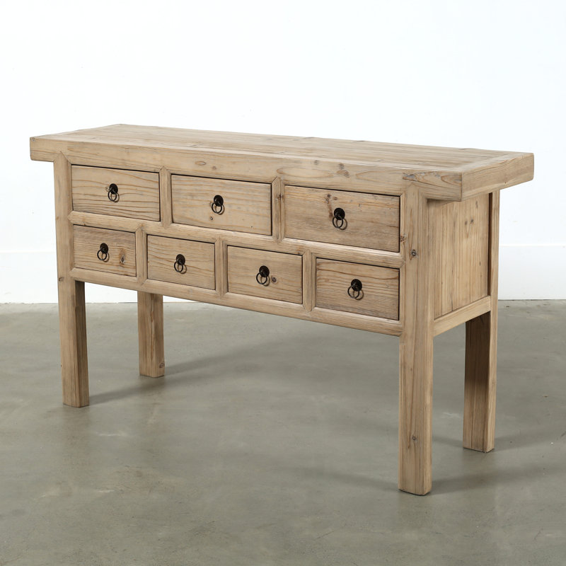 Capri Solid Wood Sideboard, Brown, 35"H x 60"W x 16.7"D