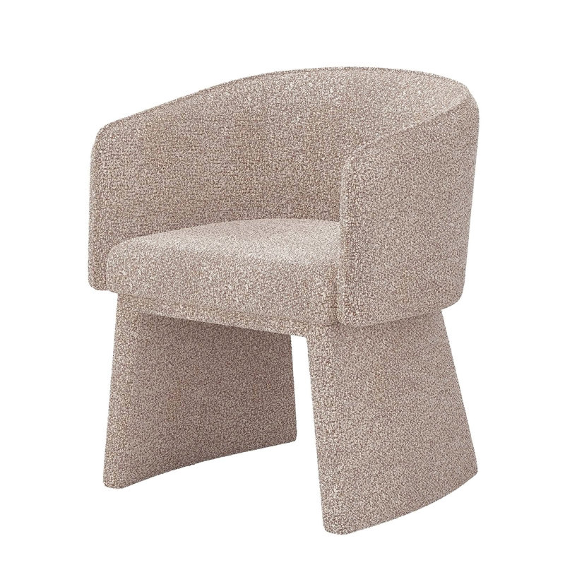 Chaise de charme charmante et moderne avec une utilisation polyvalente et un confort supérieur, Tissu kaki
