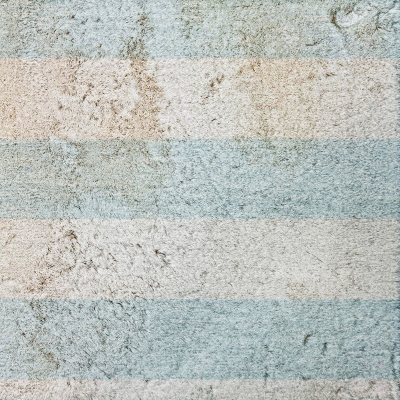 Tapis à poils longs de qualité supérieure lavable à la machine Dream ADS528, Ciel, 8 pi x 10 pi