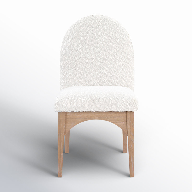 Waldorf Dining Chair, Cream Boucle, Natural