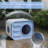 Insulated Outdoor Cat House Waterproof, Blue