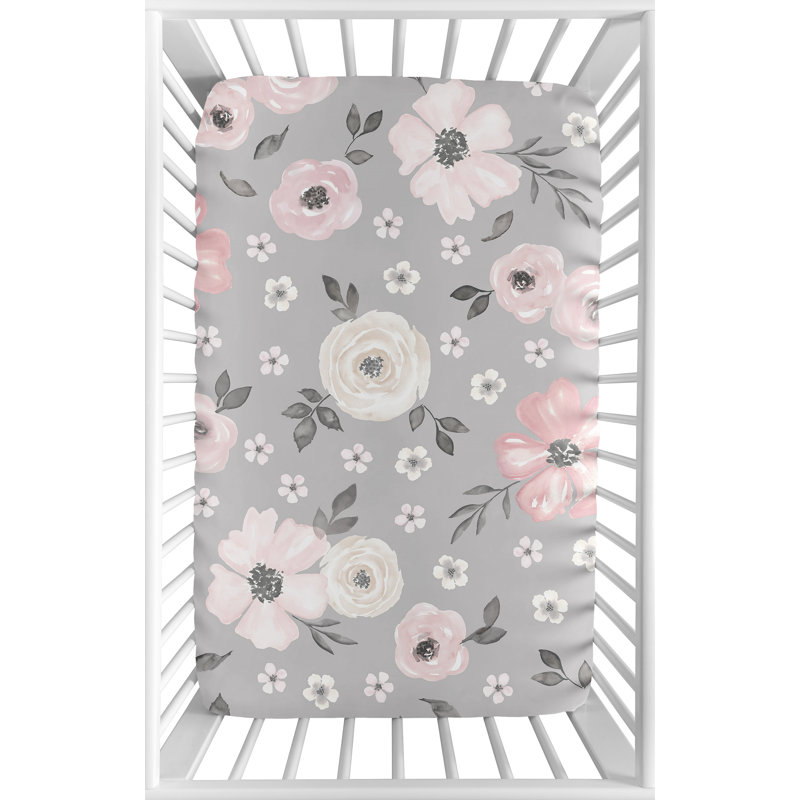 Drap-housse pour lit de bébé aquarelle