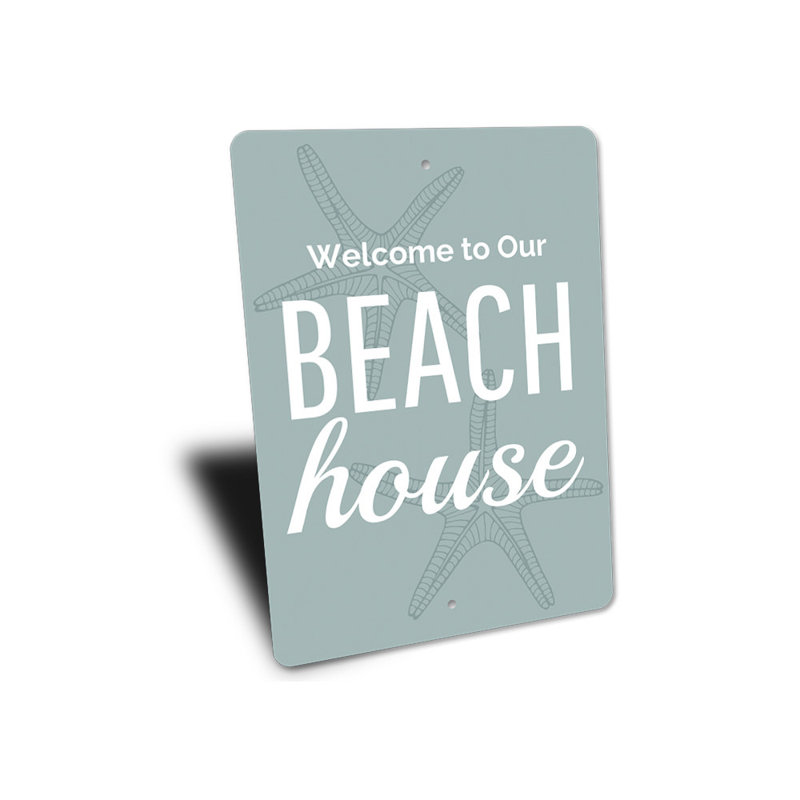 Panneau de bienvenue Beach House, H 14 po x l 10 po x P 0,04 po