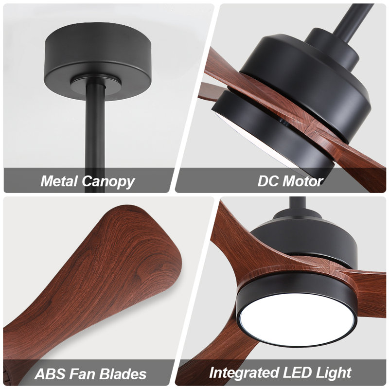 42-Inch Indoor Ceiling Fan with Light & Remote