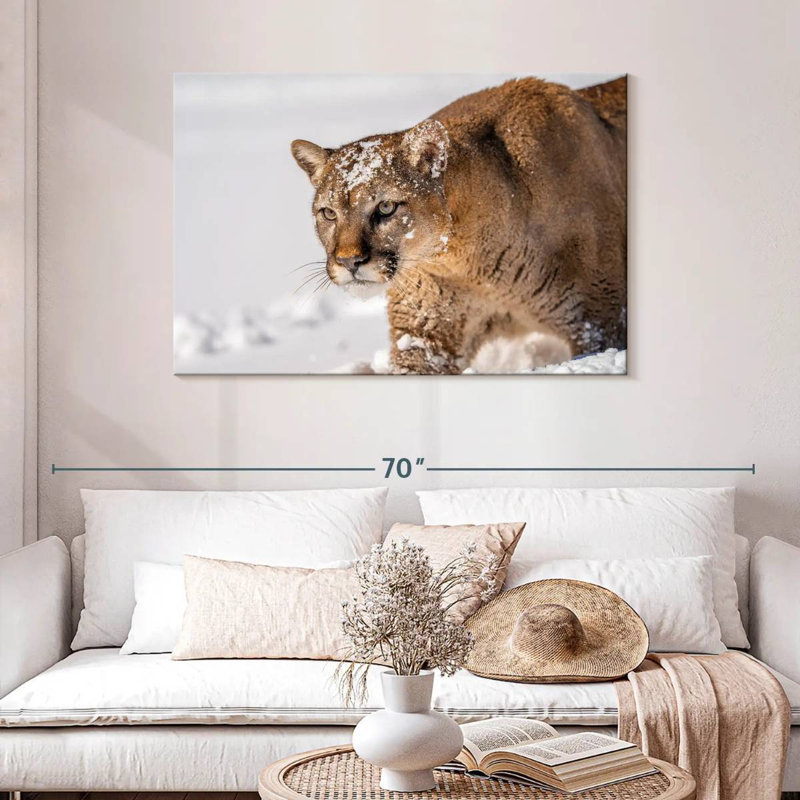 Ronce de lions en hiver, H 30 po x l 45 po