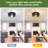 11 In. 2-Light Farmhouse Black Flush Mount Ceiling Light Fixture With Turnable Light Cap (2-Pack)-255694503-255694500
