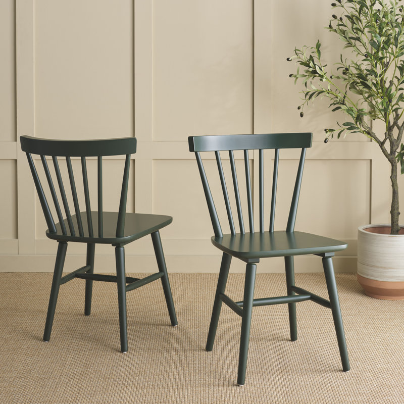 Chaise en bois massif Antoya, Jardin vert