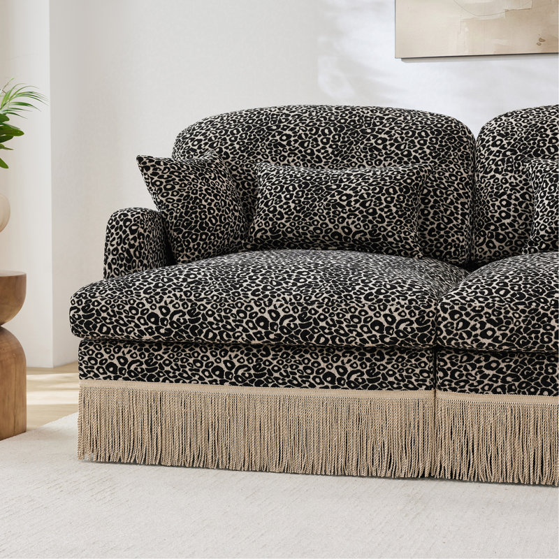 Canapé Comfy Chenille Leopard, Leopard print Chenille