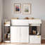 Lit mezzanine moderne avec maisonnette et rangement-586921914