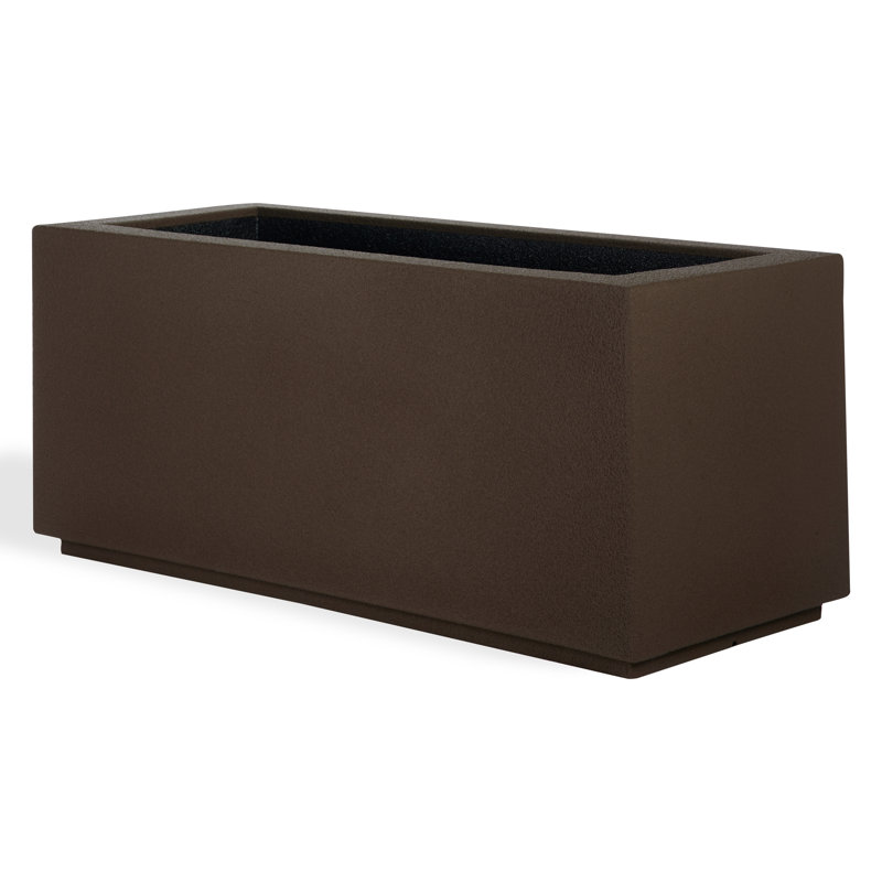 Argentine Trough Planter, Chocolate Brown