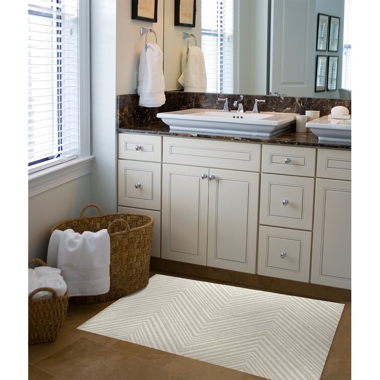 Ebern Designs Ehva Bath Rug with Non-Slip Backing