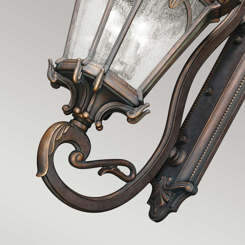 Ballintoy 4 - Bulb 116.8cm H Seeded Glass Outdoor Wall Lantern