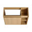 Meuble-lavabo mural 24 po avec lavabo en céramique blanche et porte à fermeture en douceur, emballage KD, chêne clair-1124167850-1124167852