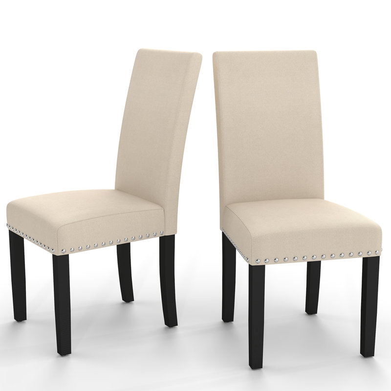 Upslope 18.9'' H Upholstered Parsons Chair, Beige