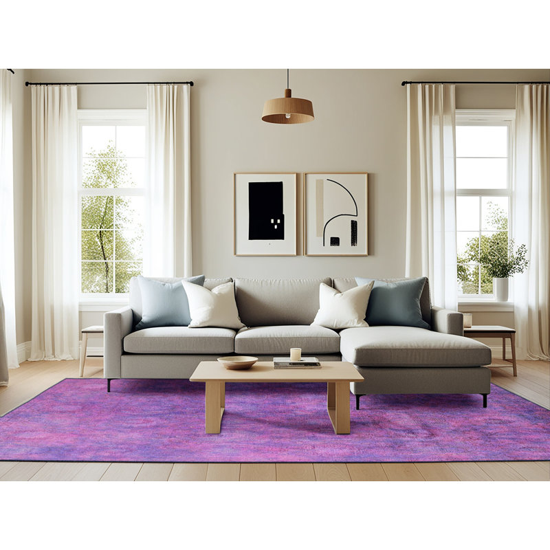 Anitrice Geometric Indoor Rug, Rectangle 6' x 9'