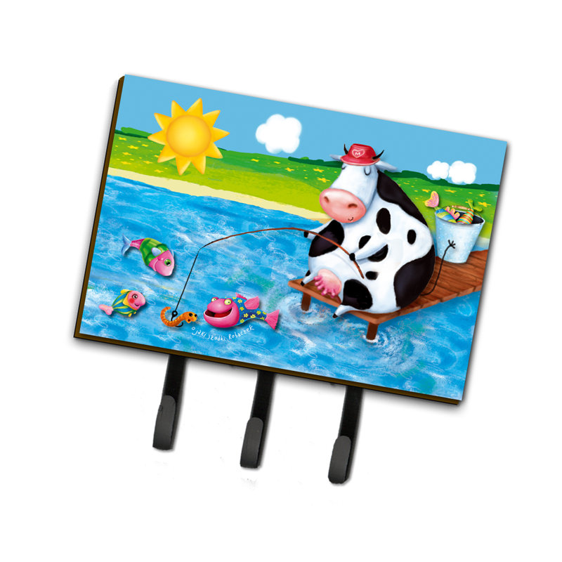 Metal Wall Organizer with Key Hooks