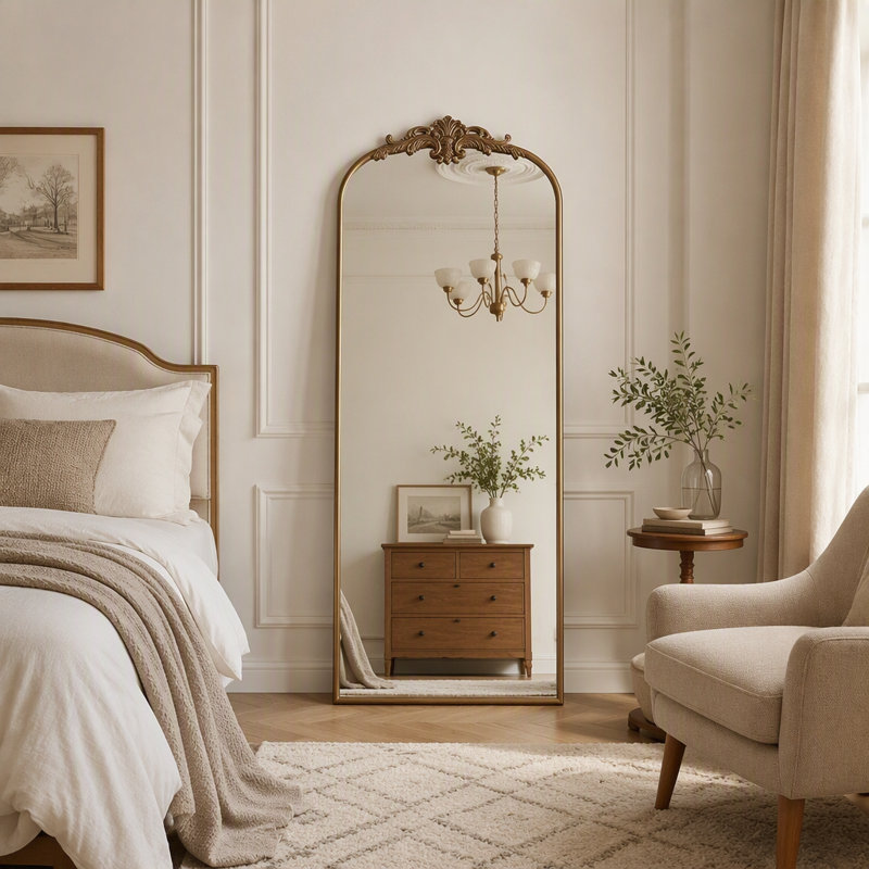 Miroir rétro pleine longueur: 23,5 po x 56 po