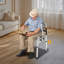 Fauteuil réglable réglable avec roulettes pliable
