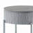 Grey High Gloss and Chrome End Table with Drawer