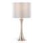 Lampe de table contemporaine en métal brossé 24 "en nickel brossé avec fil métallique argenté Lenuxe de Grandview Gallery - ensemble de 2-739675793