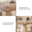 Table de salle à manger en bois de style médiéval 47,24 po avec finition crème-129935150