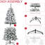 Arbre de Noël avec 350, 7,5 pi, construction stable 7,5 pi effet artificiel, lumières, pieds pliables