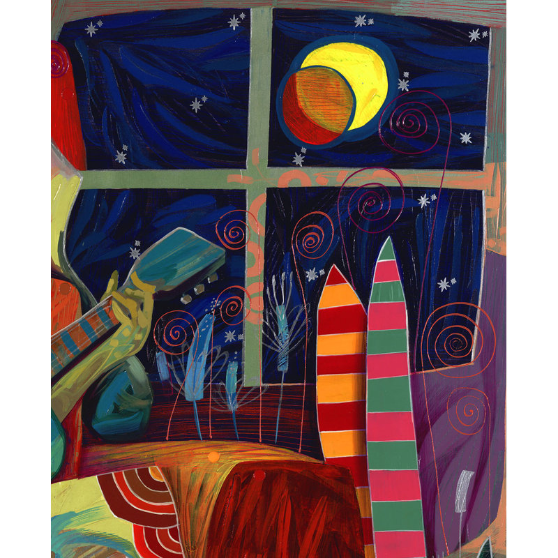 Chanteuse by Tadeo Zavaleta - Single Picture Frame Painting on Canvas